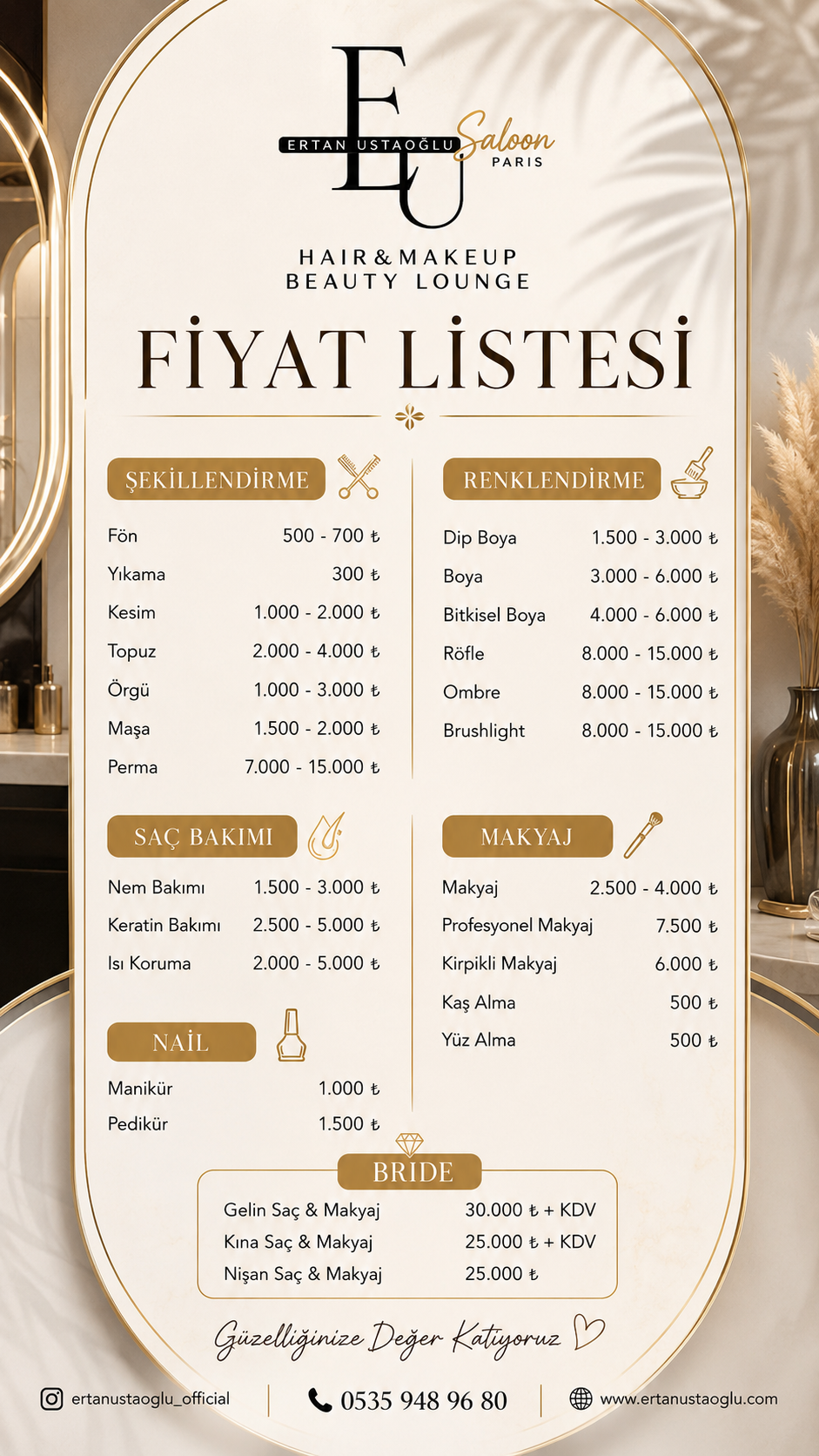 Fiyat Listesi